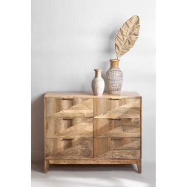 Baty Design Ladekast Van Mangohout Natuurlijk Hout - Sklum