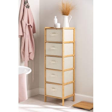 Nafan Bamboe Ladekast 5 Lades - Sklum