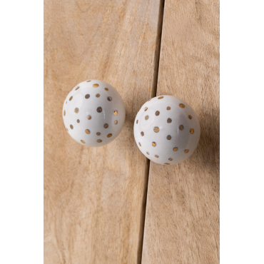 Set Van 2 Keramische Knoppen Amik Kids Wit - Sklum