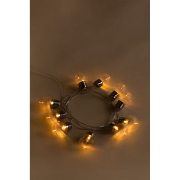 Led-slinger Met Zonnelader (2 M) Nannas Warm Wit - Sklum