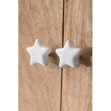 Set Van 2 Keramische Knoppen Yeste Kids Wit - Sklum