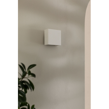 Gadea Gips Led-wandlamp Wit - Sklum