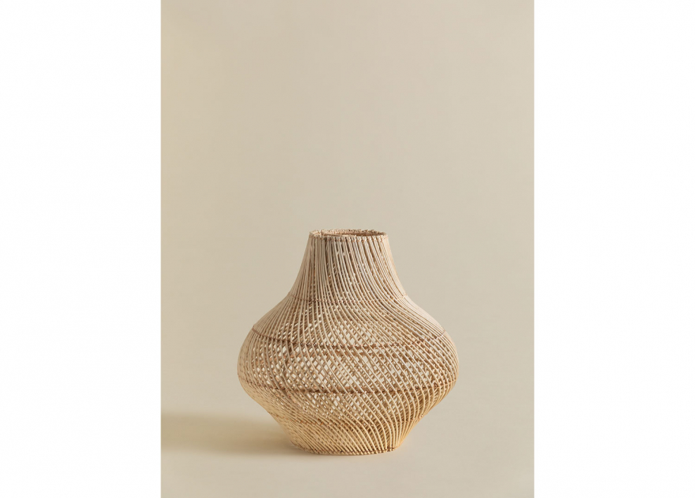 SKLUM Plafondlamp van gevlochten papier Kena