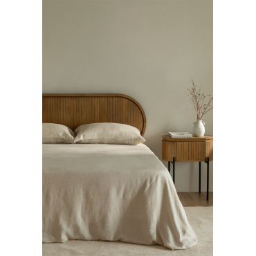 Hoofdbord Voor Bed Van 150 Cm In Analis Mangohout Natuurlijk Hout & 150 Cm - Sklum