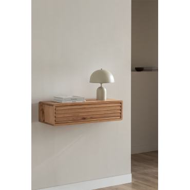 Houten Wandplank (↔︎80 Cm) Deleyna Bruin – Natuurlijk Hout - Sklum