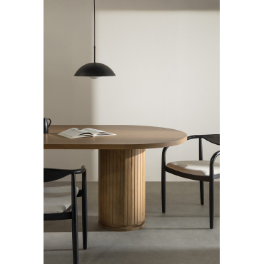 Analis Mangohouten Ovale Eettafel 200 X 110 Cm - Sklum