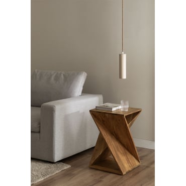 Bijzettafel In Acaciahout Gorvea Acacia Bruin - Sklum