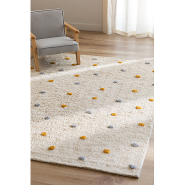 Katoenen Vloerkleed (170x120 Cm) Jankiel Kids Geel – Curry - Sklum