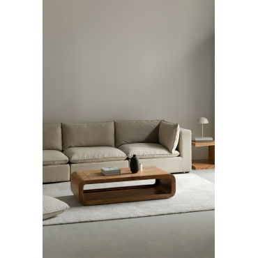 Estefan Style 3-delige Modulaire Bank Met Armleuningen Tapioca Beige - Sklum