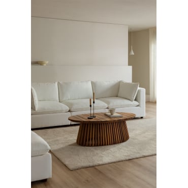 Estefan Style 3-delige Modulaire Bank Met Armleuningen Wit - Sklum