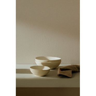 Set Van 2 Kommen Van Belvere Steengoed Wit & Ø13 Cm - Sklum