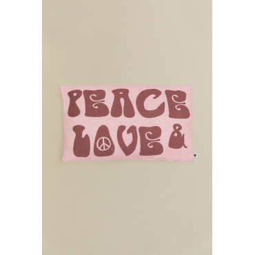 Rechthoekige Katoenen Hoes (30x50 Cm) Peace & Love B - Sklum