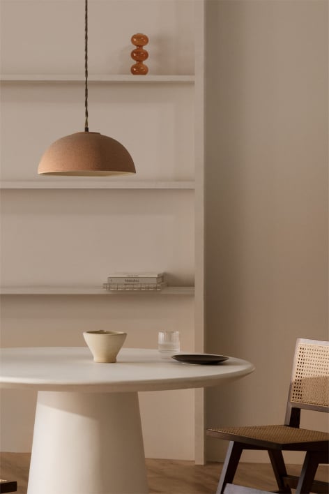 Hanglamp van porselein Ouval