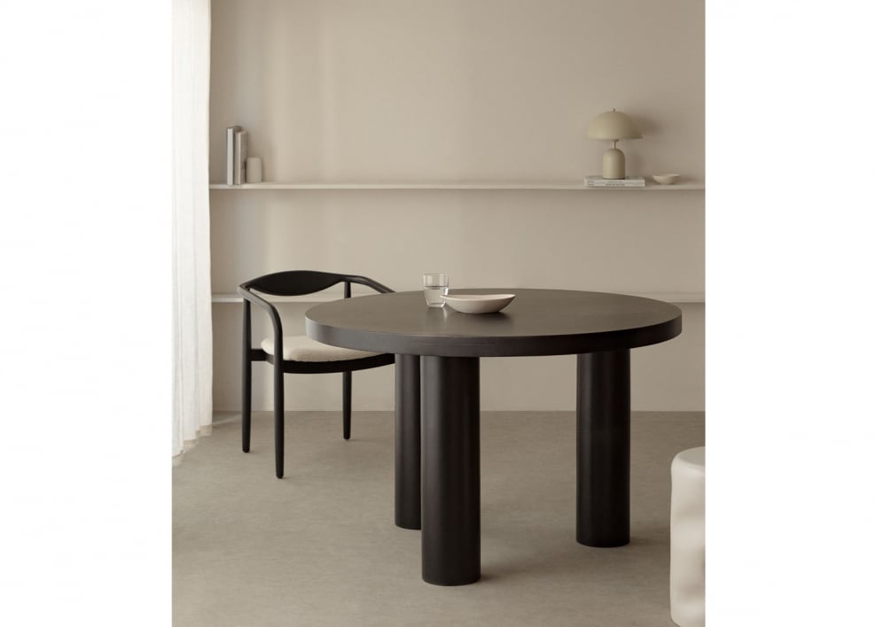 Ronde eettafel Ø120 cm van mangohout Amanza