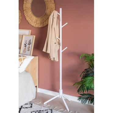 Houten Kapstok Russ Wit - Sklum