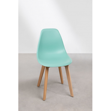 Set Van 2 Eetkamerstoelen Scand Nordic Groen – Jade - Sklum