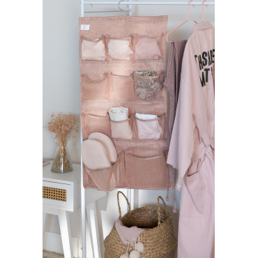 Klere Hangende Organizer Met Metalen Hanger Roze & ↑86 Cm - Sklum