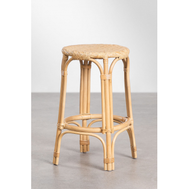 Jachel Rotan Tuin Hoge Kruk 65 Cm Natuurlijk - Sklum