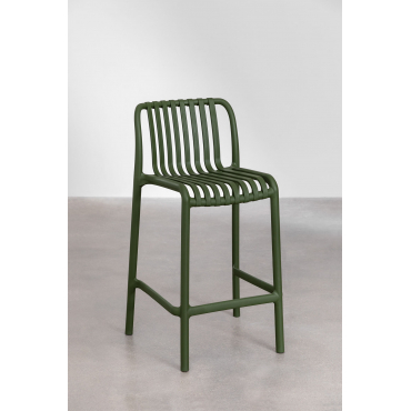 Wendell Stapelbare Polypropyleen Barkruk Groene Pesto & ↑65 Cm - Sklum