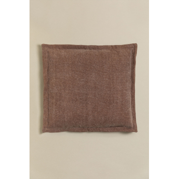 Vierkant Katoenen Kussen (60x60 Cm) Karzem Bruin - Mokka - Sklum