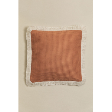 Vierkant Katoenen Kussen (45x45 Cm) Glenroi Oranje – Perzik - Sklum