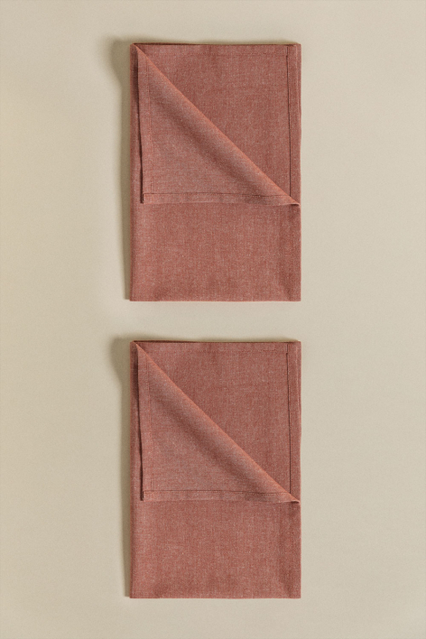 Set van 2 theedoeken in katoen Dasiel