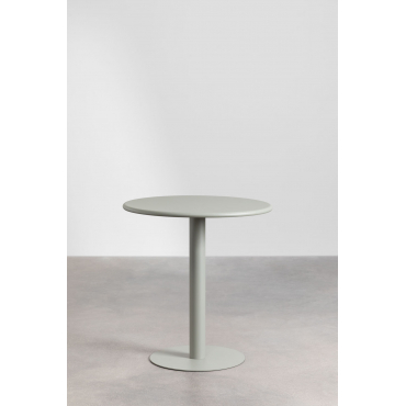 Ronde Tuintafel Ø70 Cm Van Metaal Mizzi Groen – Khaki - Sklum