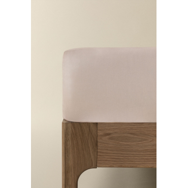 Lesia Hoeslaken Van Perkalkatoen, 180 Draden Licht Make Up & Bed 135/140cm (140 X 200 X 40 Cm) - Sklum