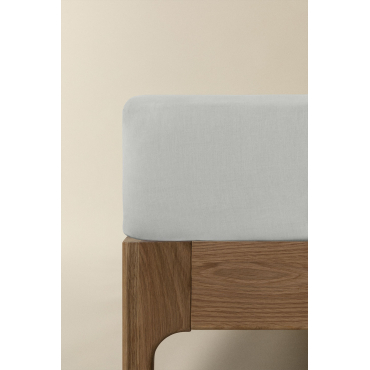 Hoeslaken Van Perkalkatoen Met Een Draaddichtheid Van 180 Draden Voor Agassi Bed Van 90 Cm Blauwe Nevel & Bed 90cm (90 X 200 X 40 Cm) - Sklum