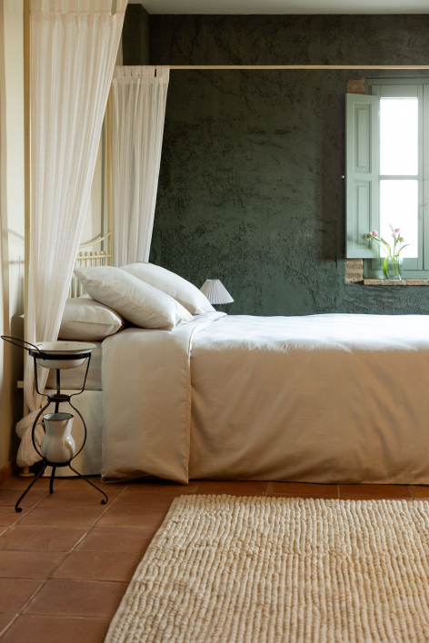 Sampras satijnen dekbedovertrek met 300 draden per inch