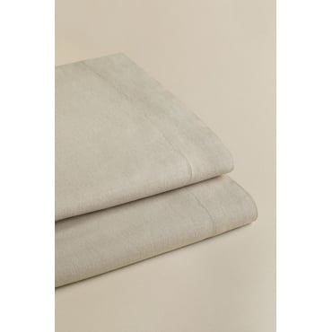 Sorana Laken Van Linnen 160g/m² Beige - Semoline & Bed 135/140cm (210 X 280 Cm) - Sklum