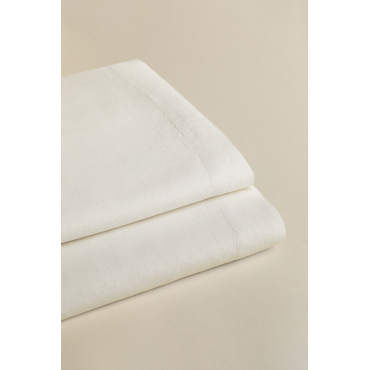 Sorana 160 G/m² Linnen Bovenlaken Wit & Bed 150/160cm (240 X 280 Cm) - Sklum