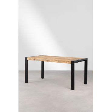 Rechthoekige Eettafel In Mangohout (160x90 Cm) Acki Mangohout - Sklum
