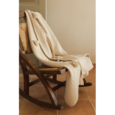 Mantaplaid Alfeld Beige – Linnen - Sklum