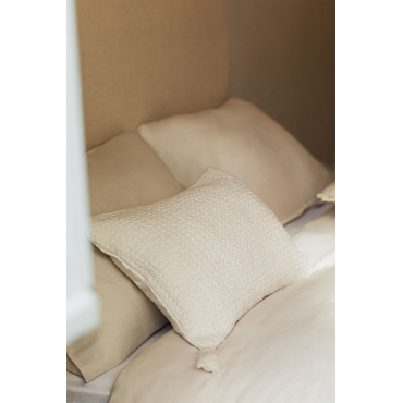 Rechthoekig Katoenen Kussen (35x50 Cm) Resnais Beige – Crème - Sklum