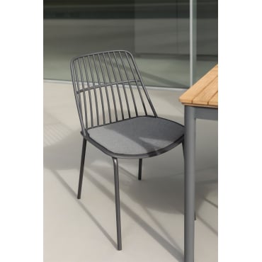 Pakket Van 2 Maeba Tuinstoelen Grijs – Grafiet - Sklum