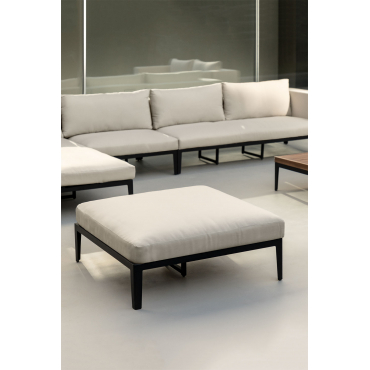 Tuinbladerdeeg Van Taranis Aluminium En Staal Stof Crème Beige - Sklum