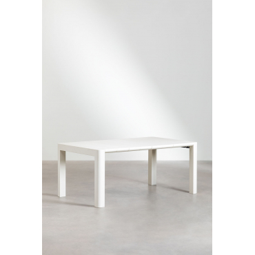 Arnadine Rechthoekige Eettafel Gardenia Wit & 180 X 100 Cm - Sklum