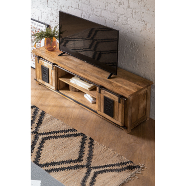 Tv-meubel 160x40 Cm In Mangohout Uain Mangohout - Sklum
