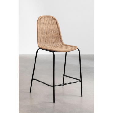 Reiven Hoge Stapelbare Rieten Kruk ↑65 Cm - Sklum
