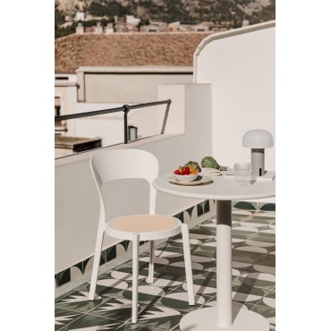 Odilia Stapelbare Tuinstoel Gardenia Wit - Sklum