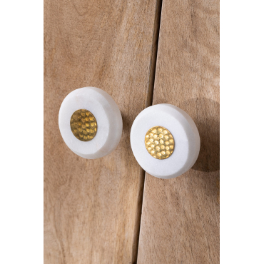 Set Van 2 Mery-stijl Bandjes Wit Marmer - Sklum