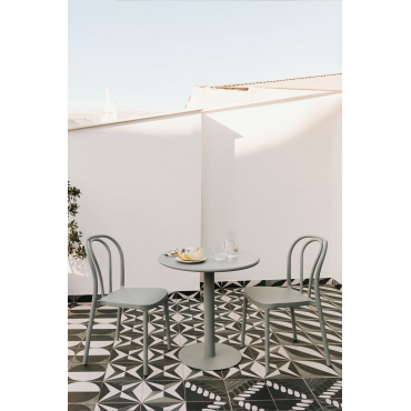 Tuinset Met Een Ronde Tafel (ø70 Cm) En 2 Stoelen Mizzi Groen – Khaki - Sklum