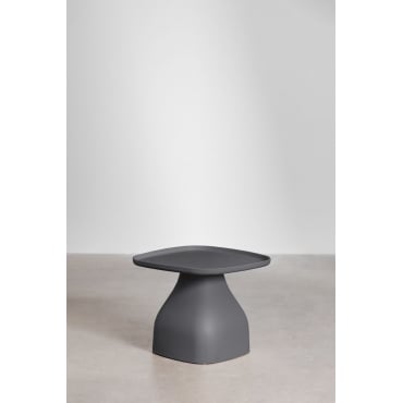 Vierkante Bijzettafel (48x48 Cm) Jubarri Grijs – Grafiet & ↑38 Cm - Sklum