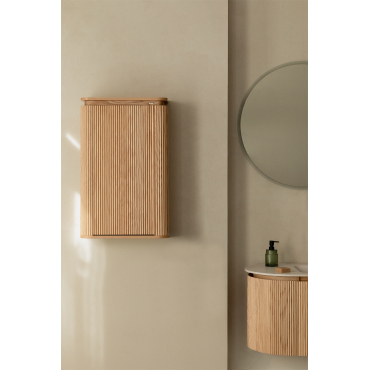 Carsone Houten Badkamerwandkast Bruin – Natuurlijk Hout - Sklum