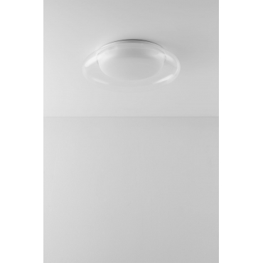 Led-plafondlamp In Methacrylaat En Metaal Vermer Ø34 Cm - Sklum