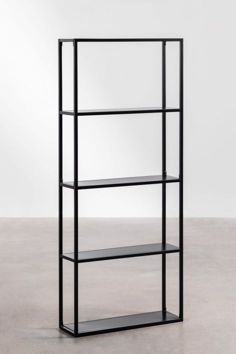 Modulaire wandrek 60x140 cm in Thura-staal - Zwarte Koolstof