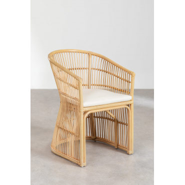 Set Van 2 Rotan Eetkamerstoelen Izabal Natuurlijk - Sklum