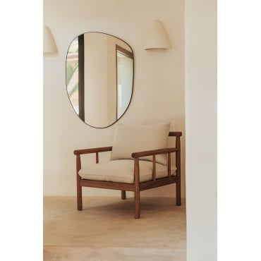 Melvin Acaciahouten Fauteuil Acacia Bruin - Sklum