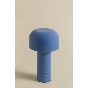 Loentia Draadloze Metalen Led Tafellamp Ken Blauw - Sklum